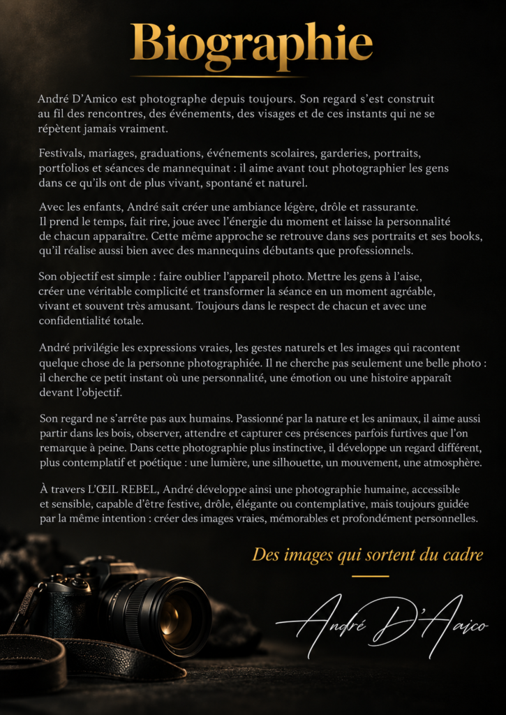 Biographie d’André D’Amico